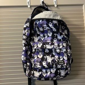 Disney Villains Loungefly Large Backpack | Purple Black Backpack | Gently Used